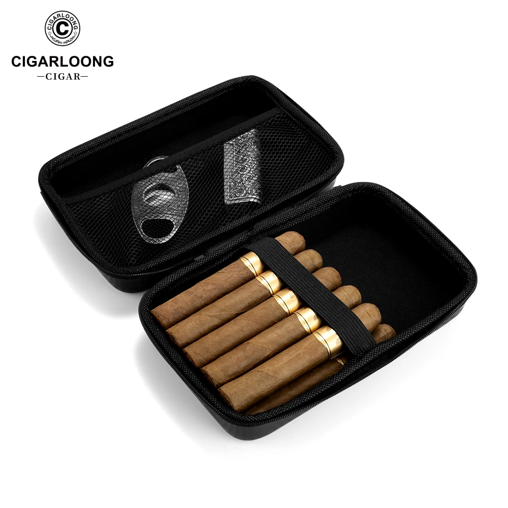CIGARLOONG Cigar Organizer Cigar Bag with Compartments for Cigar Smoking Accessories Travel Portable Storage Cigars Tool CH-24DL 6