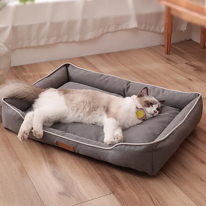 

Waterproof Pet Bed 600D Oxford Cloth Cat Dog Sofa Beds Thickened PP Cotton Filling Bite-resistant Pets Mat Cats Dogs Accessories
