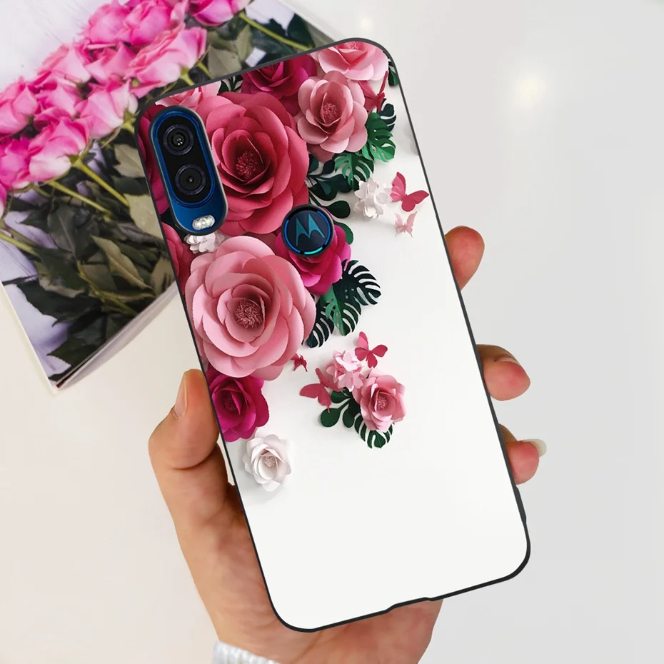 Cute Flower Cat Painted Soft Silicone Phone Case Cover