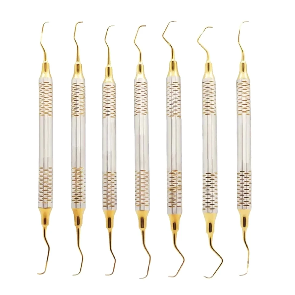 7個歯科用キュレットペリオスケーラー歯のクリーニングスケーラー