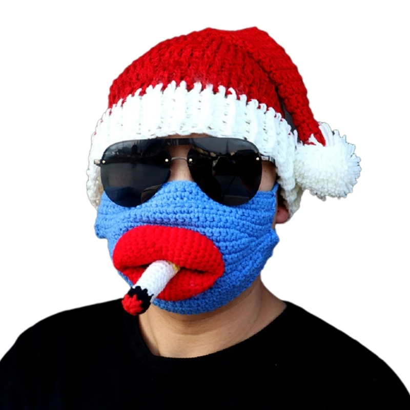 Christmas Hat Unisex Adult Kids Santa Hat with Funny Beard Mask Xmas  Holiday Hat for Festive Party New Year Gift Decor R7RF _ - AliExpress Mobile