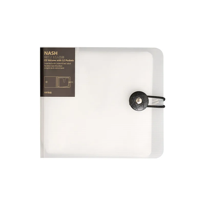 Plastic 12pcs Disc CD Case DVD Holder Wallet Storage Bag Organizer Cover Bag Box CD DVD Album Box Cases Buckle cd dvd storage bag cd dvd storage case