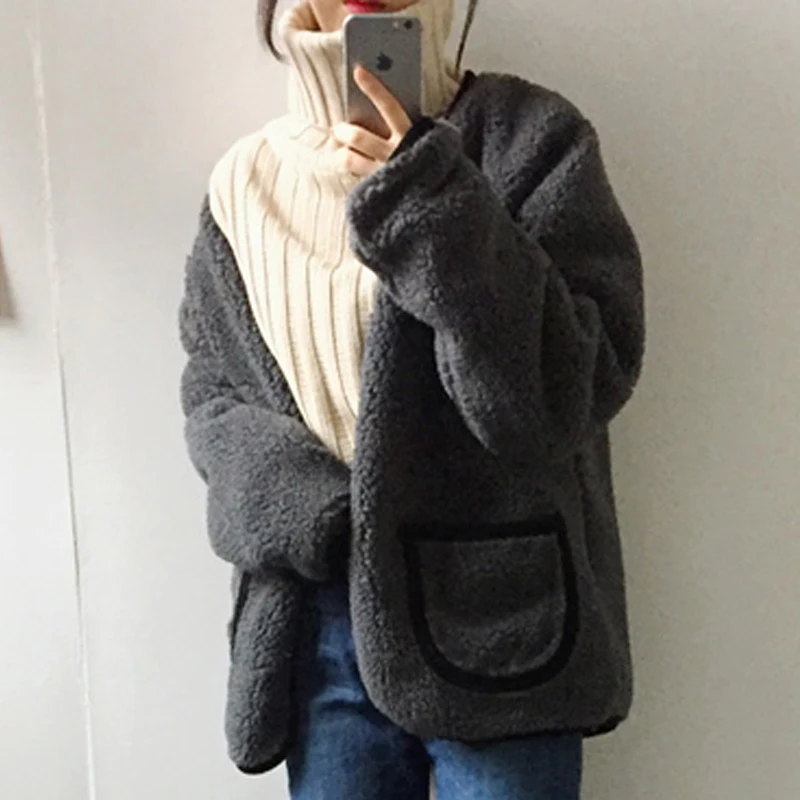 Autumn and Winter New Solid Color Women's Long-sleeved Turtleneck Sweater Loose Fashion Knitwear Casual Pullover Office Top