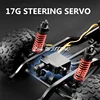 1:16 Independent Suspension Remote Control Car 4WD Professional All Terrain Off Road Rubber Tire Linkage Lighting RC Car Truck 4