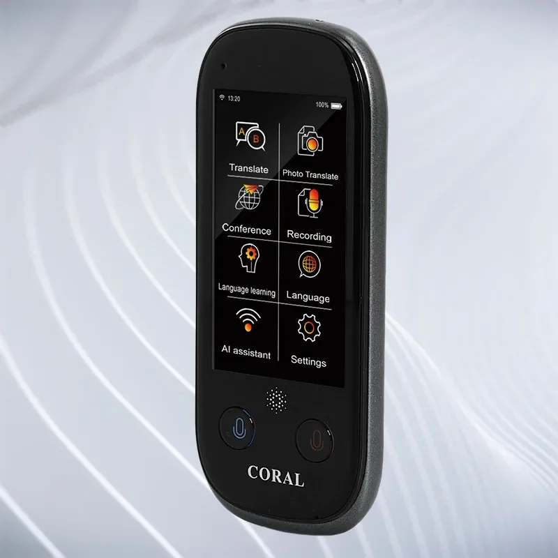 

Coral Vision(UN3) Portable WIFI Smart AI Translator Travel Real Time Translation Machine, Support 109 Language Translator