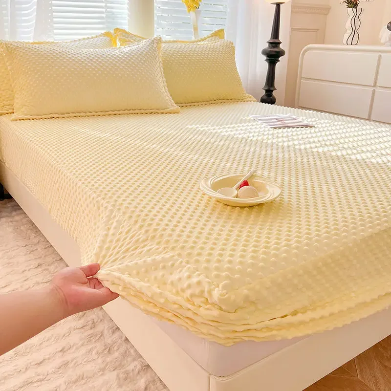 

Зимнее однотонное покрывало для кровати, наволочка, утолщенное бархатное покрывало для кровати, защитный чехол для детского матраса