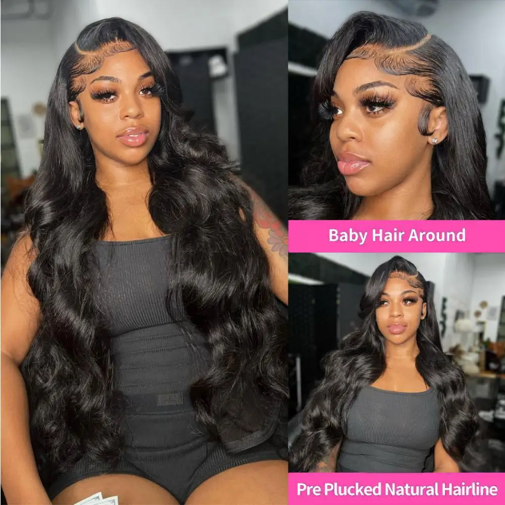 13x4 HD Transparent Lace Front Human Hair Wigs Body Wave Lace Front Wig 13x6 Lace Frontal Wig Brazilian Body Wave Human Hair Wig