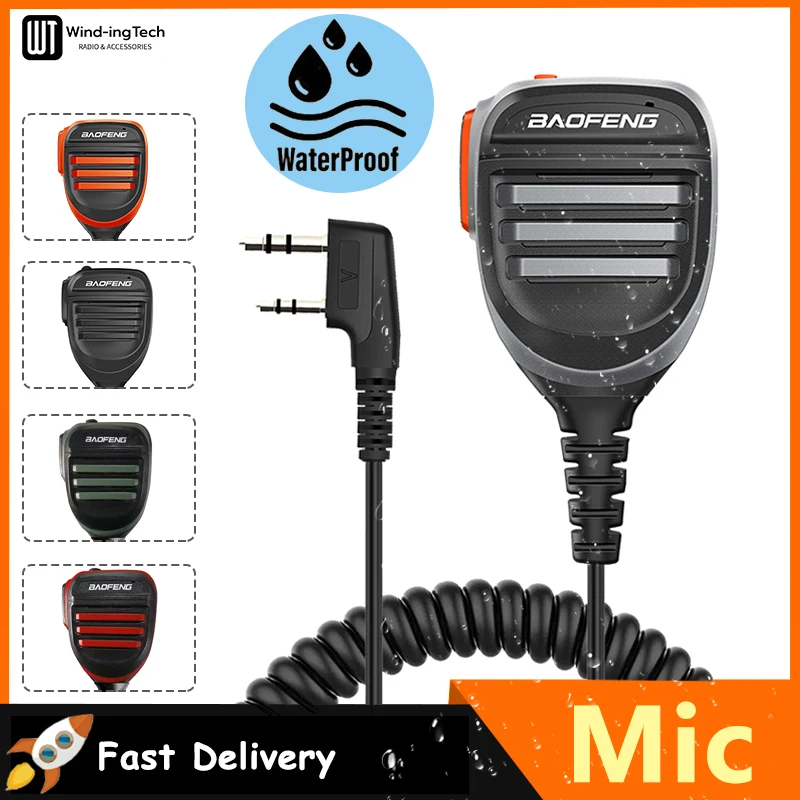 Micro Main Pour Talkie-Walkie UV3R - Haut-Parleur Intégré, Clip Épaule