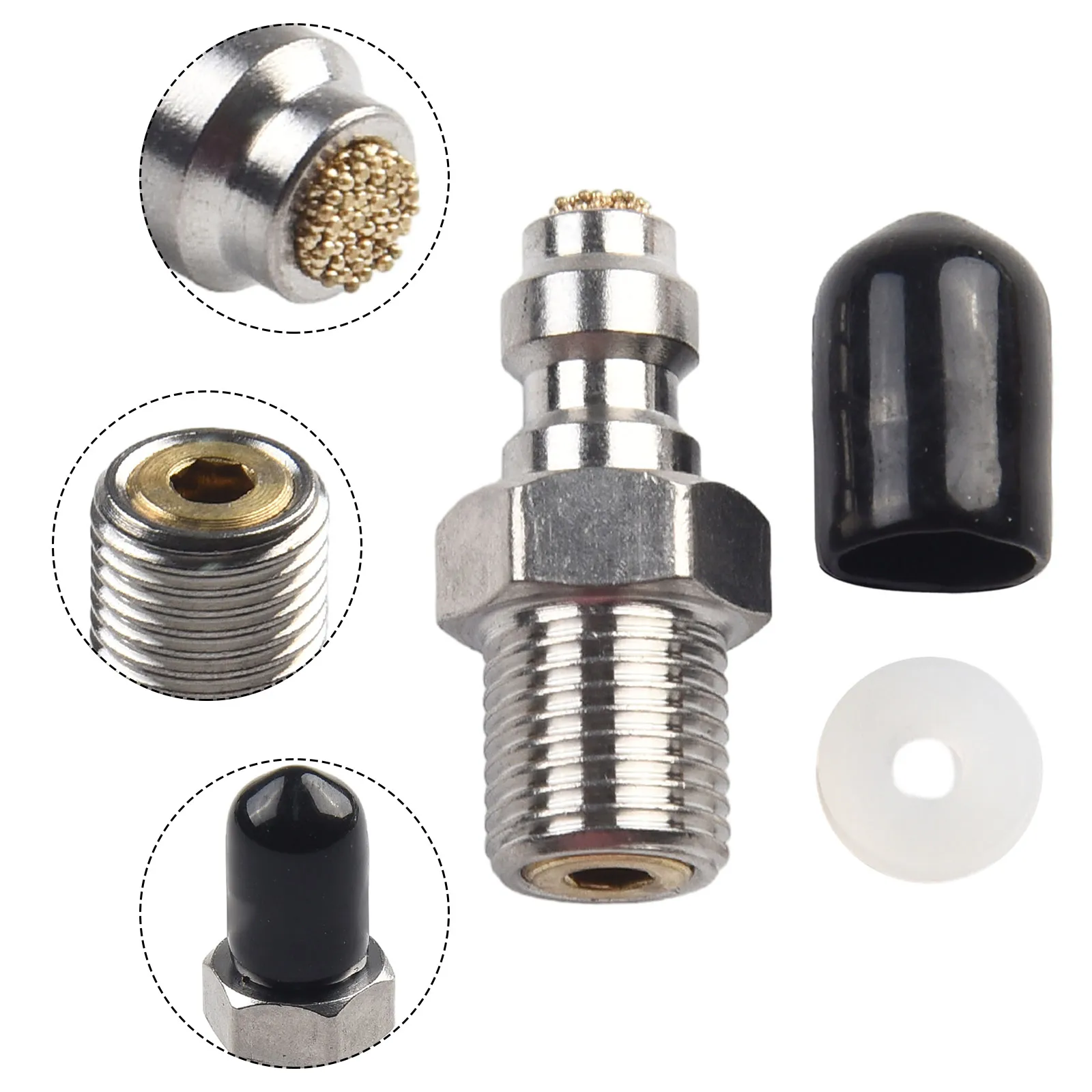 

Durable Connect Valve Connector 1pc 8mm Check M10*1 Male PCP Filling Joint Stainless Steel + Copper With Filter