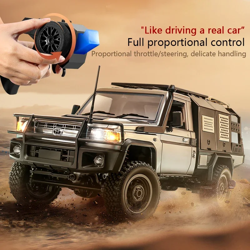 MN82S LC79 MN82Pro 2.4G 1:12 Full Scale Pickup Short Truck 4WD Climbing Car RC Car Remote Control Toy For Christmas Xmas Gift 3