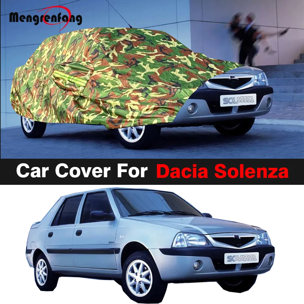 

Camouflage Car Cover For Dacia Solenza Waterproof Sun UV Snow Rain Dust Resistant Outdoor Auto Cover Windproof