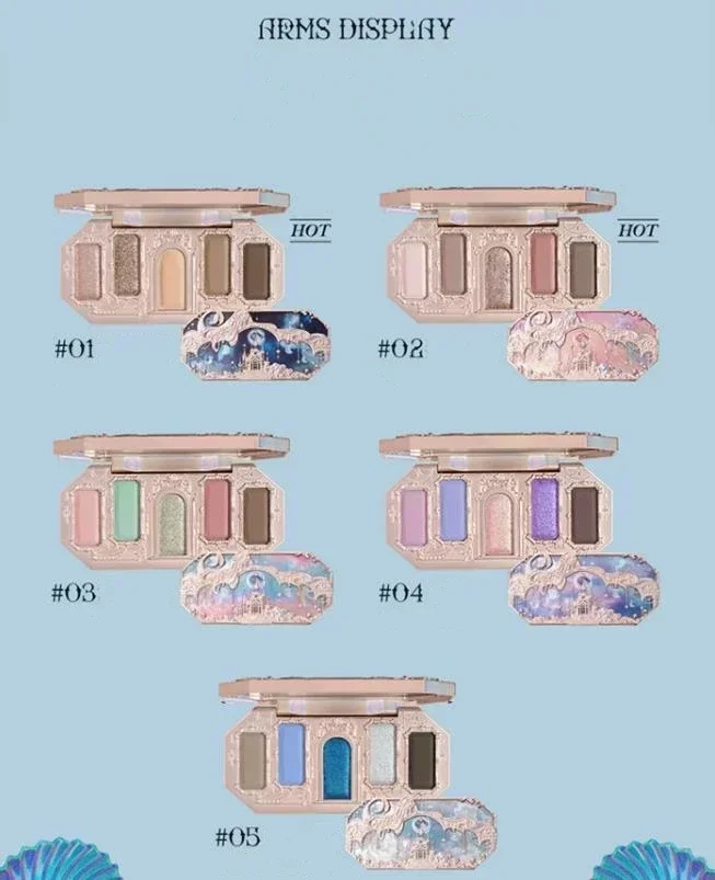 Eye Shadow Plate 8-Color Eyeshadow Palette Matte Shimmer Glitter Eye Makeup Cosmetics Women Beauty