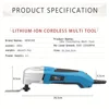 1 Set NEWONE Oscillating Tool, 2.5 Amp Power Tools, Variable Speed Oscillating Multi-Tool Kit With 15pcs Oscillating Tools Acces 5