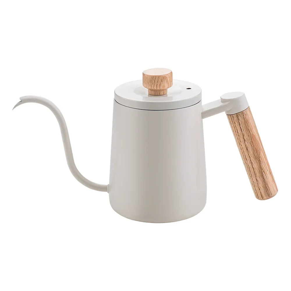 New Coffee Pot Distributor Frothing Pitcher Jug Gooseneck Spout Stainless Steel Espresso Coffee Tea Milk Pot Kettle Can 600ml