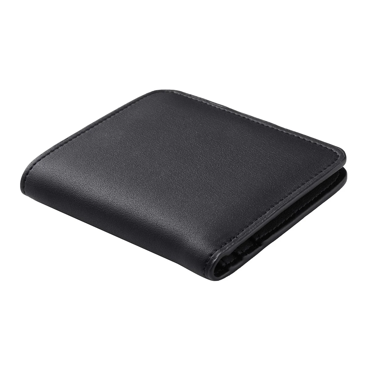 Women's RFID Blocking Compact Bifold Leather Wallet with ID Window