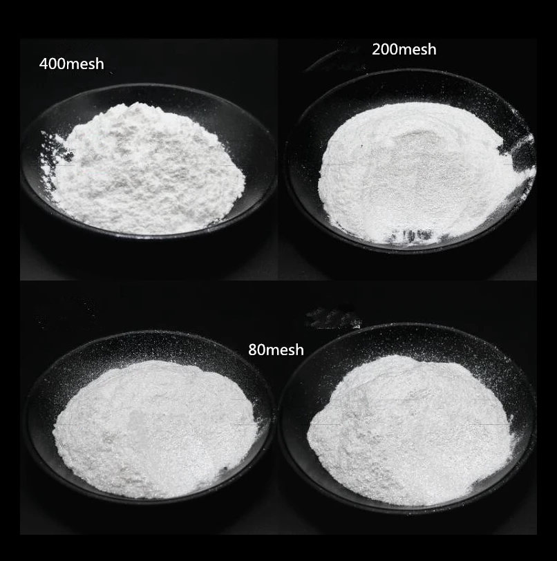 Super White Mica Pearl Powder 80 200 600 Mesh 500g Nail Glitter DIY Eyeshadow Soap Dye Car Paint Toner Pigment for Crafts
