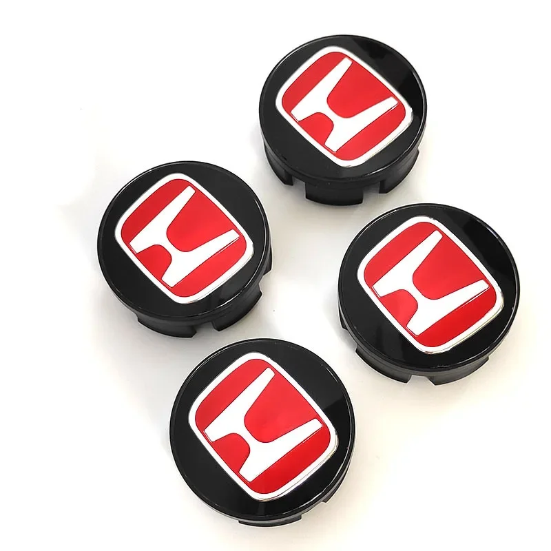4pcs 69mm 자동차 휠 센터 허브 센터 캡 림 허브 혼다 어코드 CRV XRV Civic Odyssey 용 방진 커버 엠블럼