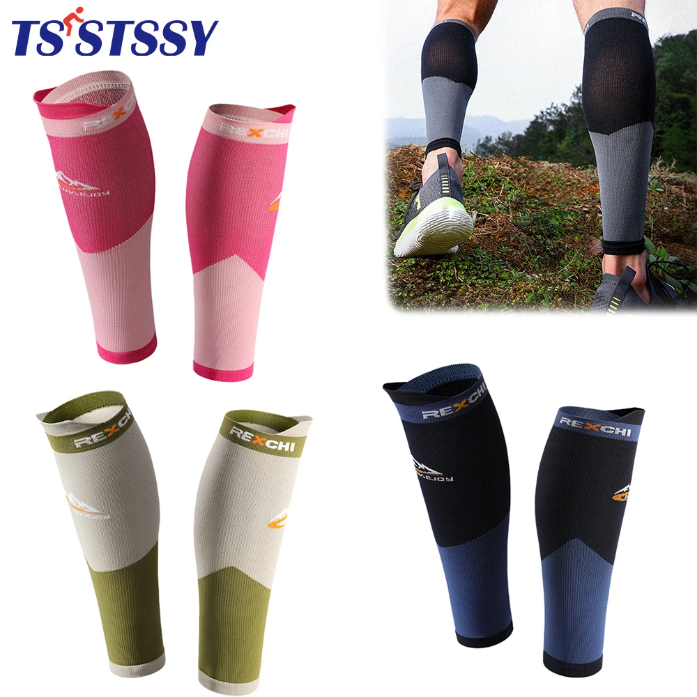 

1Pair Leg Compression Sleeve Calf Support Sleeves Shin Splints Men Women Footless Socks for Fitness, Running, Legs Pain Relief