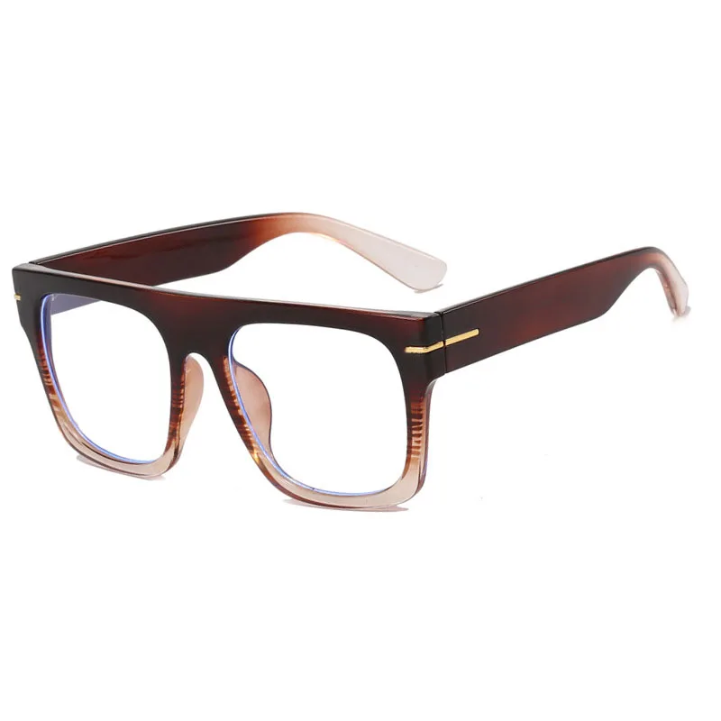 Large Square Classic Designer Anti-Blue Light Reading Glasses