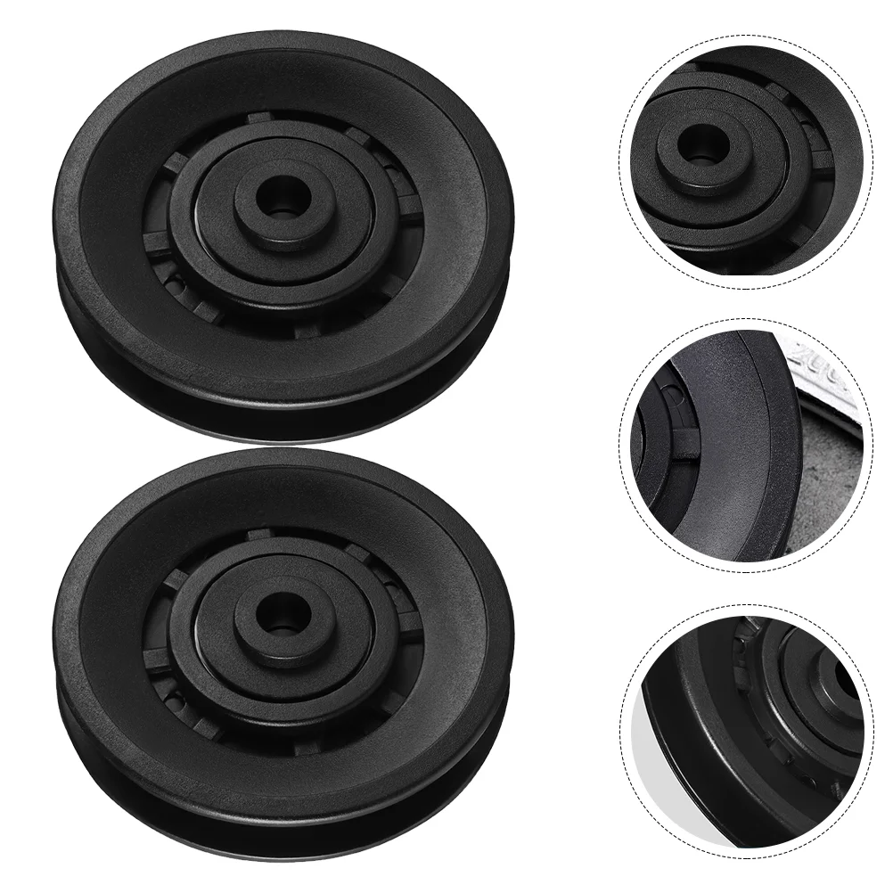 

2pcs Pulley Bearing Pulley Wheel Equipment Parts