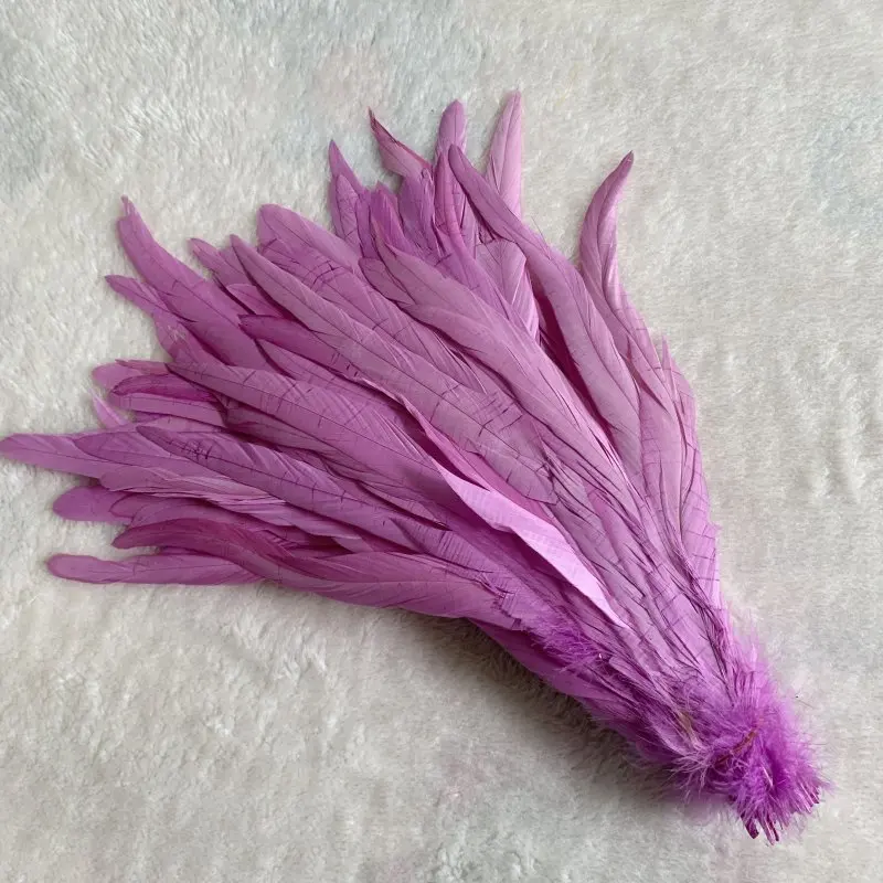 Natural Brown Rooster Tail Feather Accessories for DIY and Performance