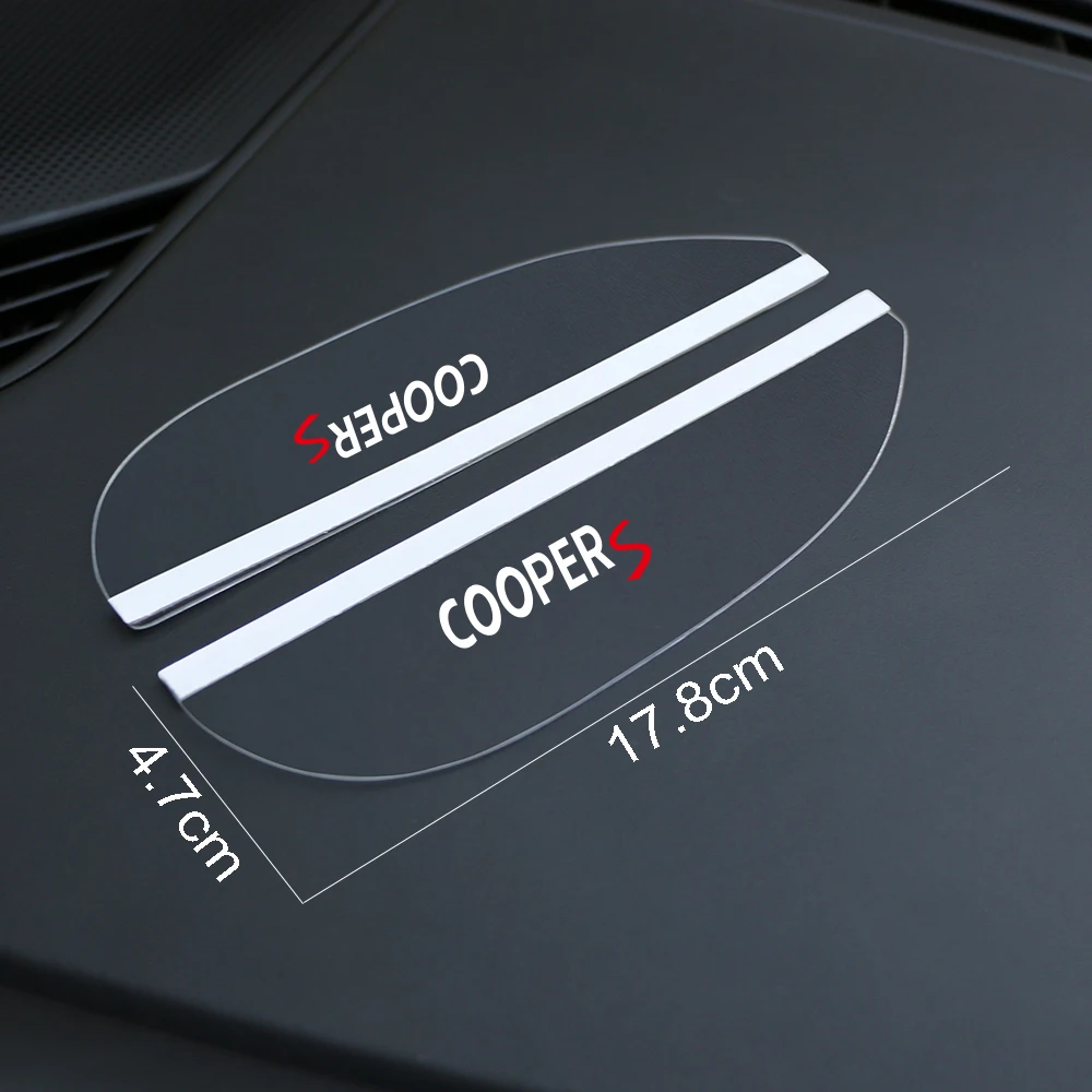 Car Rearview Mirror Rain Eyebrow Shield Cover Protector Auto Exterior Accessories Decor For Mini Coopers R56 R50 R53 R60 F56 F54