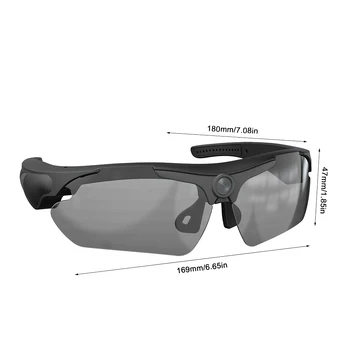 2026 Glasses With 1080p High-definition Mini Camera Smart Glasses Cycling Recorder Outdoor Sports Recording Goggles 5
