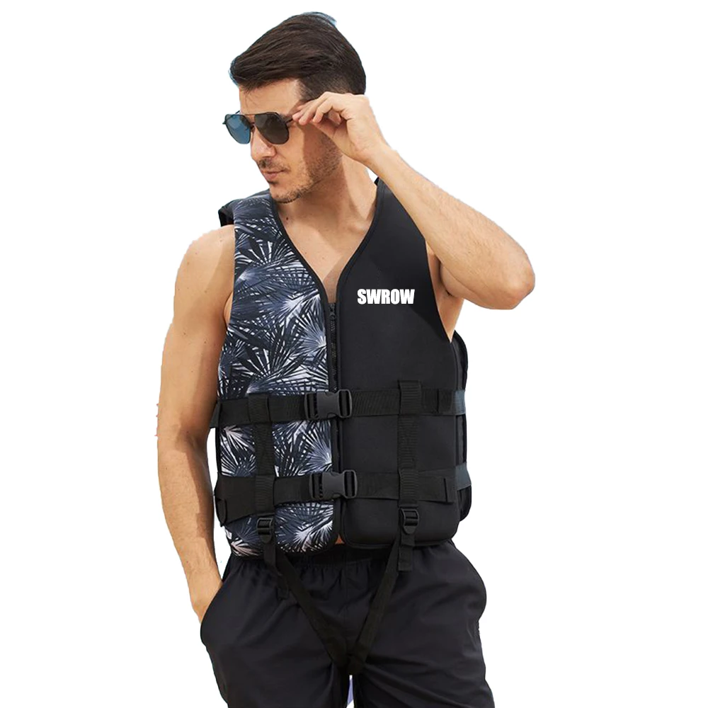Life Jacket Outdoor Adult Children's Neoprene Water Sports Swim Kayak Snorkeling Boating Surfing Rafting Safety