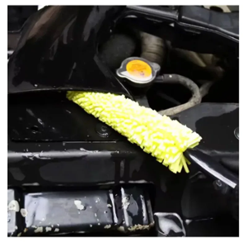 Sponge Tire Cleaning Brush Wheel Hub Brush Steel Bell Multi-purpose Car Cleaning