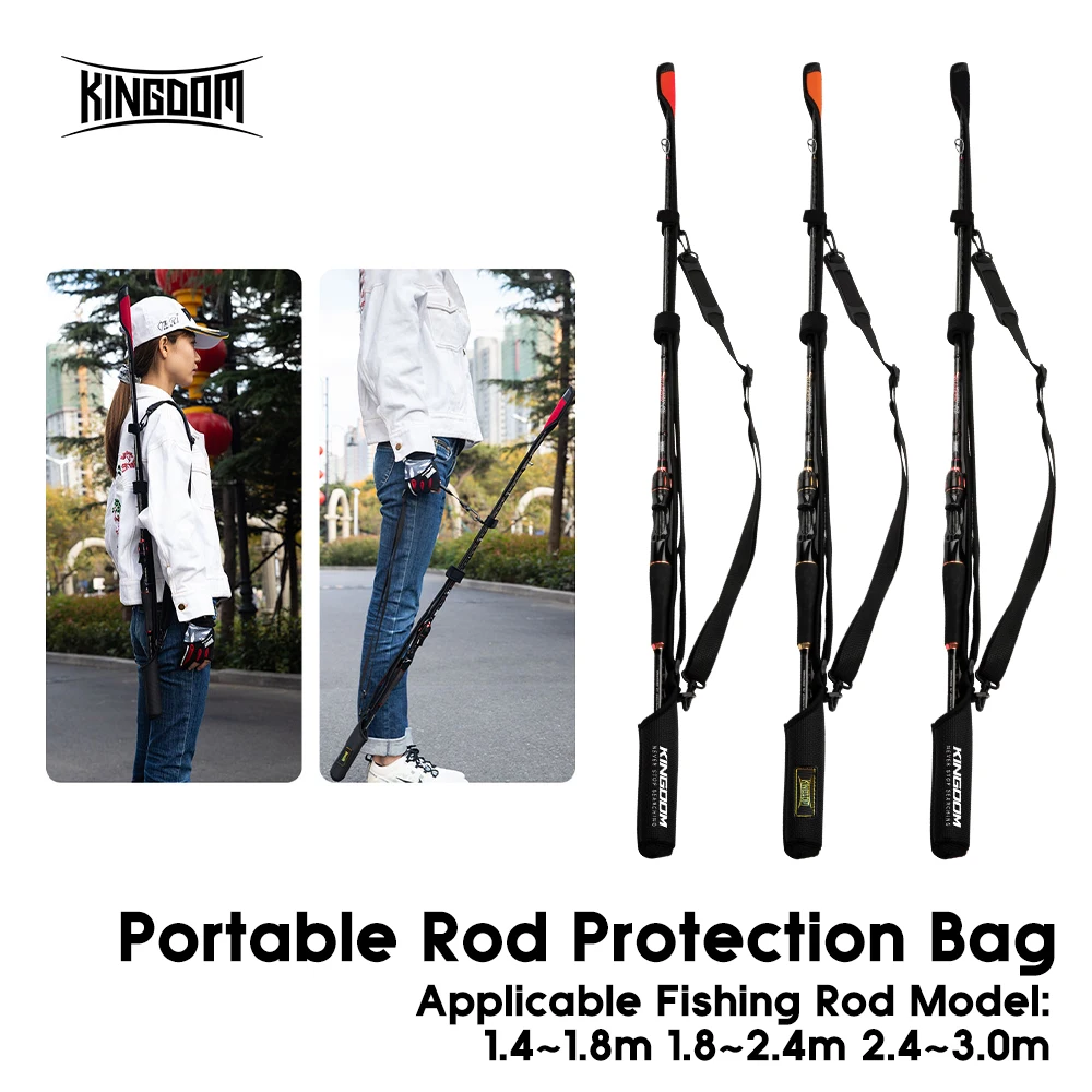 Kingdom Spinning Fishing Rods 73cm-152cm Casting Rod Protection Rope ...