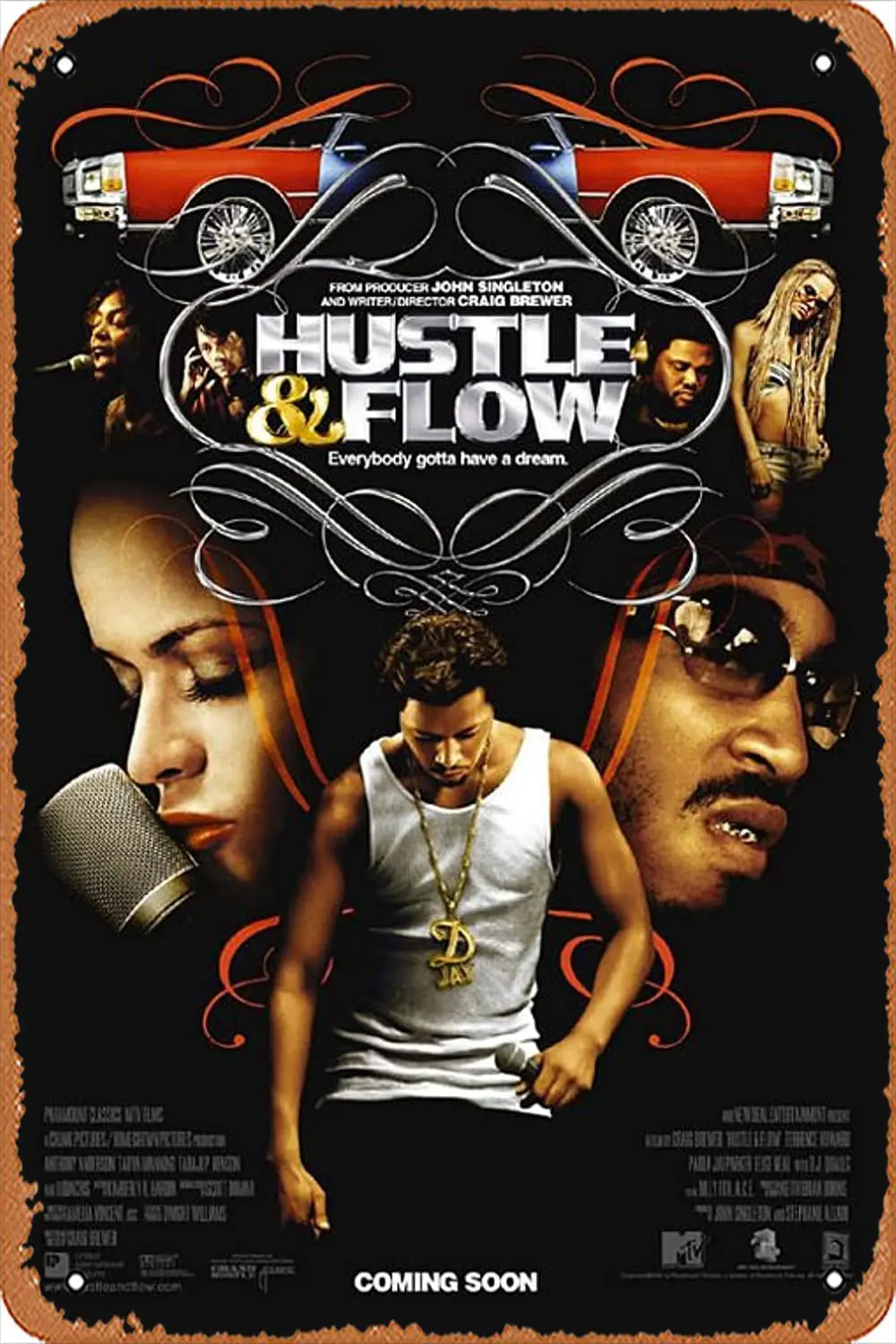 Металлический плакат с изображением шума и потока (2005), винтажный металлический плакат, Настенный декор для гаража, магазина, бара, гостиной, настенный плакат, жестяной плакат 8X12 дюймов