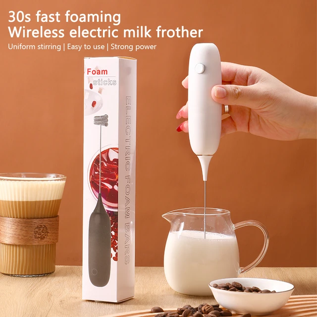 Rechargeable Electric Egg Beater Milk Coffee Tea Stir Bar Baking Cream  Frother Automatic Milk Frother Kitchen Tools - Egg Tools - AliExpress