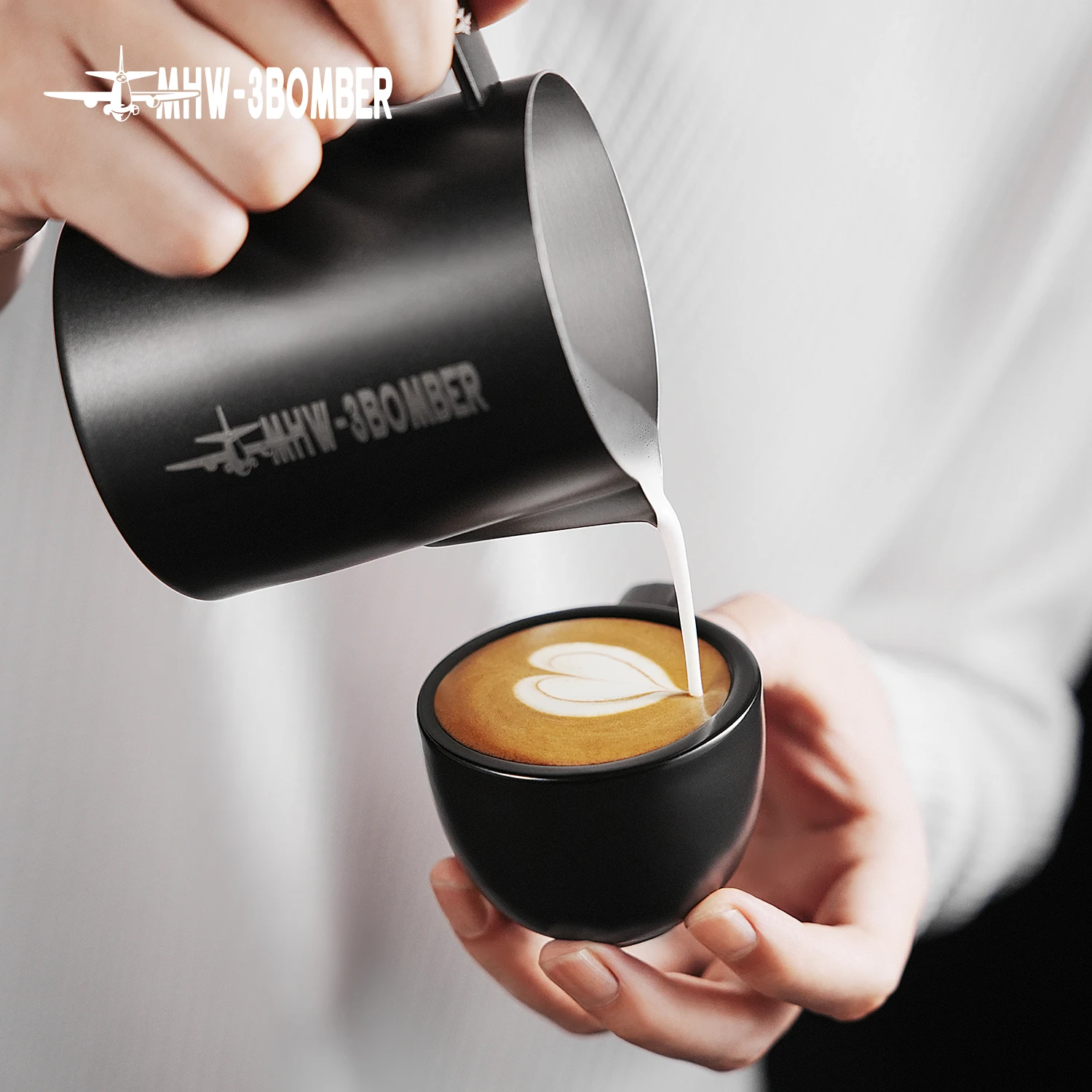 كوب قهوة إسبريسو سيراميك أبيض 90مل من MHW-3BOMBER...