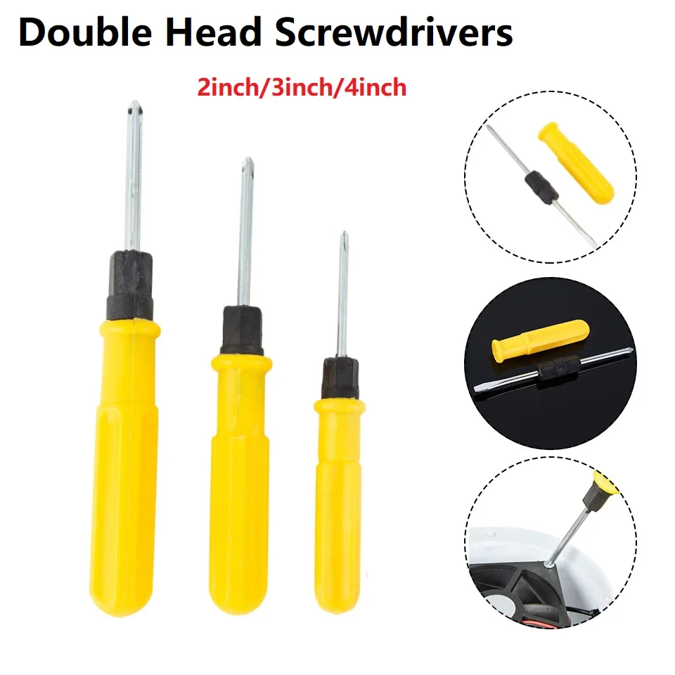 2 Sides Double Head Slotted Cross Screwdrivers Portable Household Outdoor Hand Screws Driver Remover Repair Tools Hand Tools