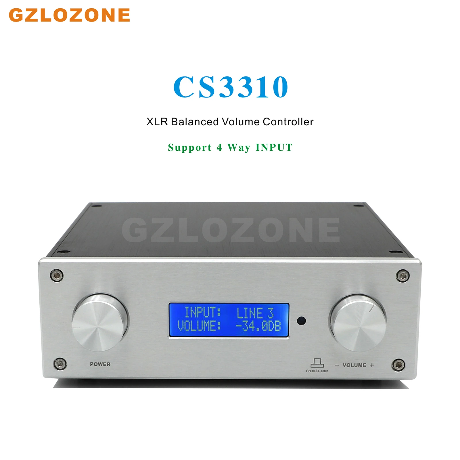 

ZEROZONE Remote XLR Balance Preamplifier CS3310 Balanced Volume Controller