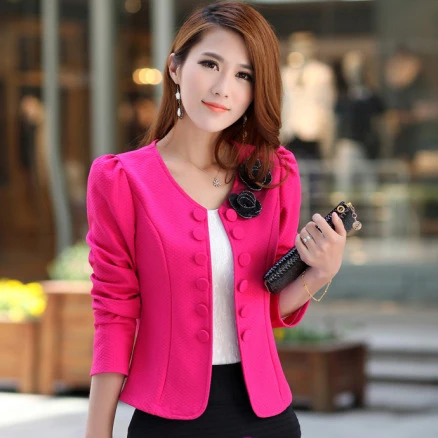 Womens Long Sleeve Suit Blazer Jacket Ladies Plus Size Office