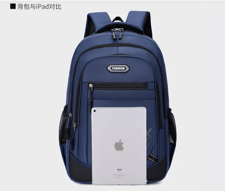 Einfarbig verdicken leichte große Kapazität Reisetasche Schultasche für Jungen Gymnasiasten Rucksack für Mädchen im Angebot – Detail 8