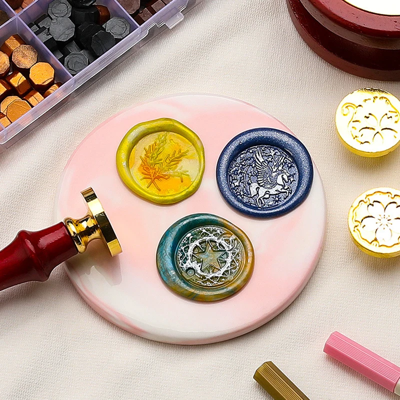 Wax Seal Stamp Set Lacquered Stamp Sealing Wax Kit DIY Craft Supplies  Scrapbooking Wedding Invitation Decorative Sealing Wax Set - AliExpress