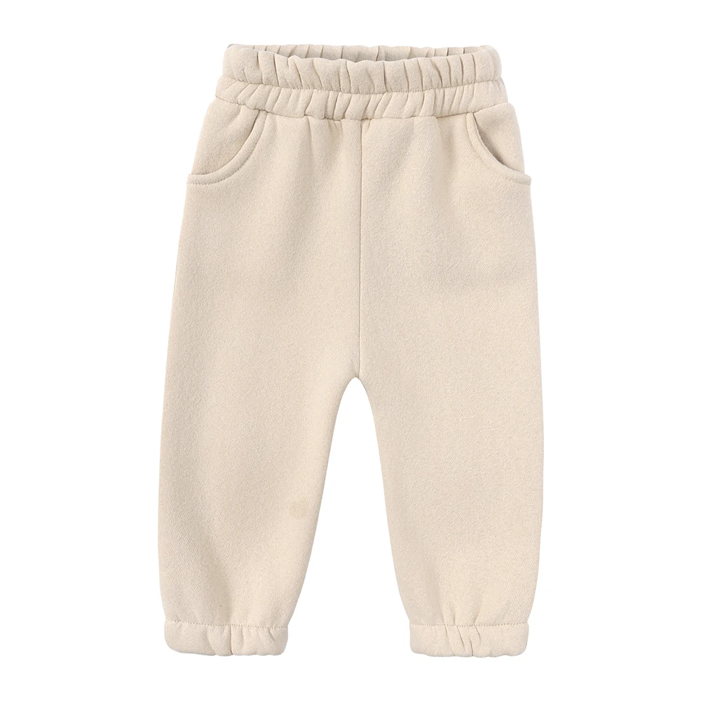 Heißer Verkauf Kinder Kinder Mädchen Kleidung Warm Verdicken Fleece Sweatshirt + Hosen Casual Pullover Trainingsanzug Kleinkind Jungen Sport Outfits – Detail 7