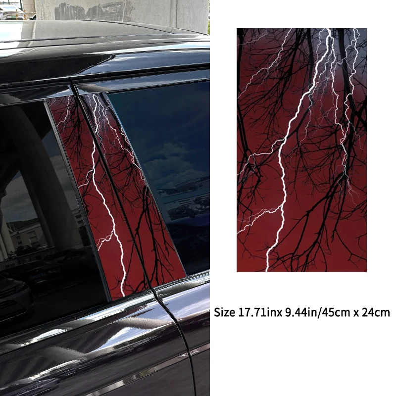 2er Set B-Säulen Aufkleber Fürs Auto – Individuelle Tür-Deko & Schutz, 24x46 Cm, Aus Robustem PVC, Auch Für Laptop & Skateboard