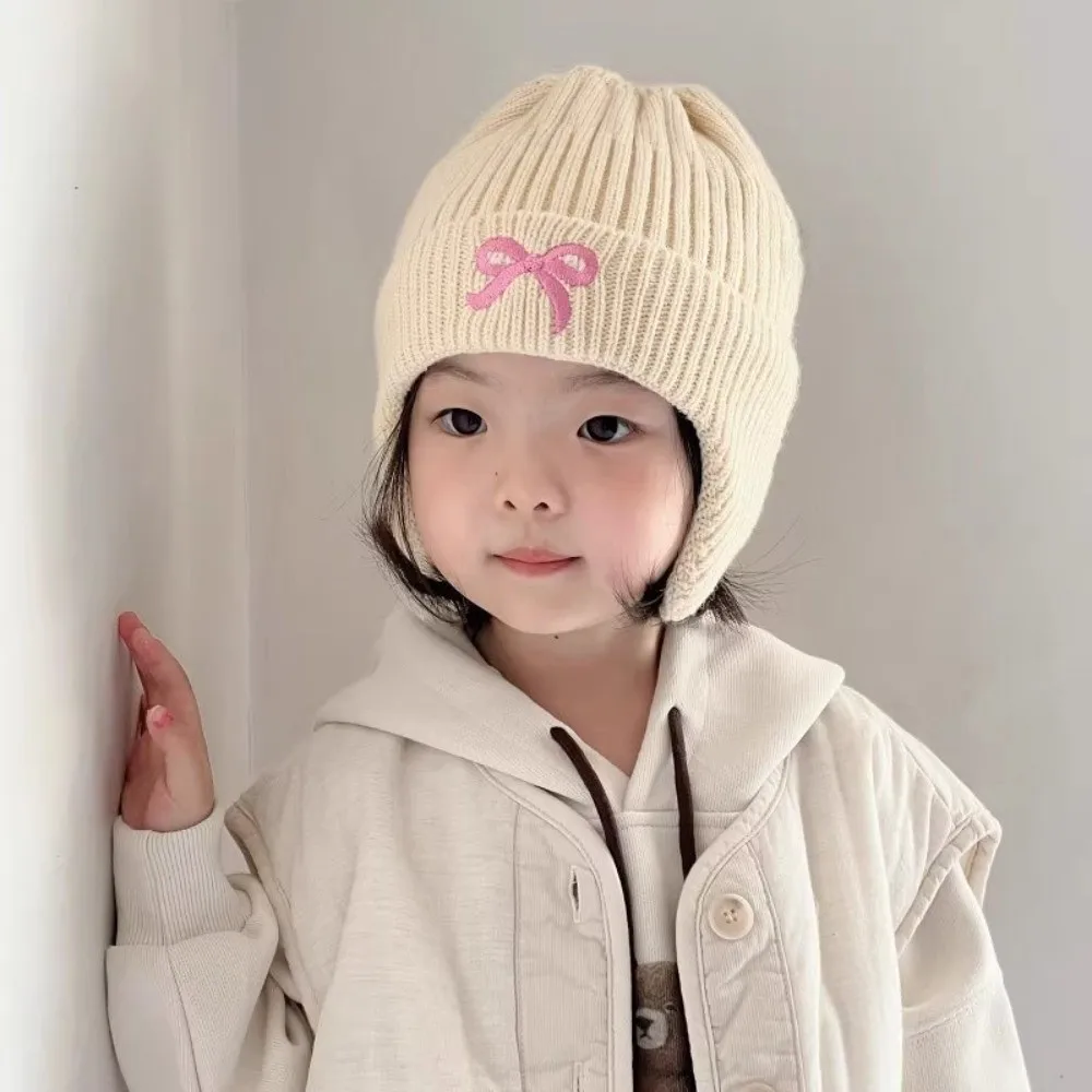 Polyester Kids Ear Protection Beanie Hat