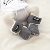 Newborn Infant Baby Girls Boys Warm Fleece Winter Booties First Walkers Slippers Shoes 5