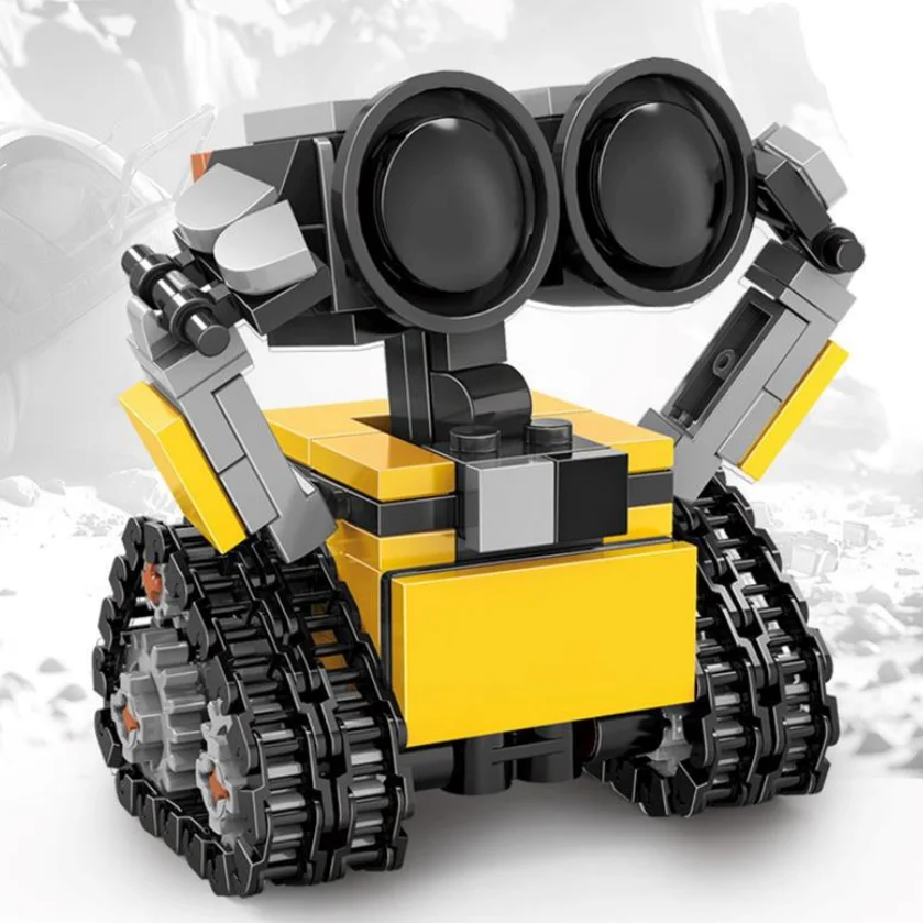 Funny Space Mini Robot MOC Building Bricks Toys Tracked Bot Model Classic Movie Sci-Fi Blocks Dolls Kids and Adult Gifts - 6