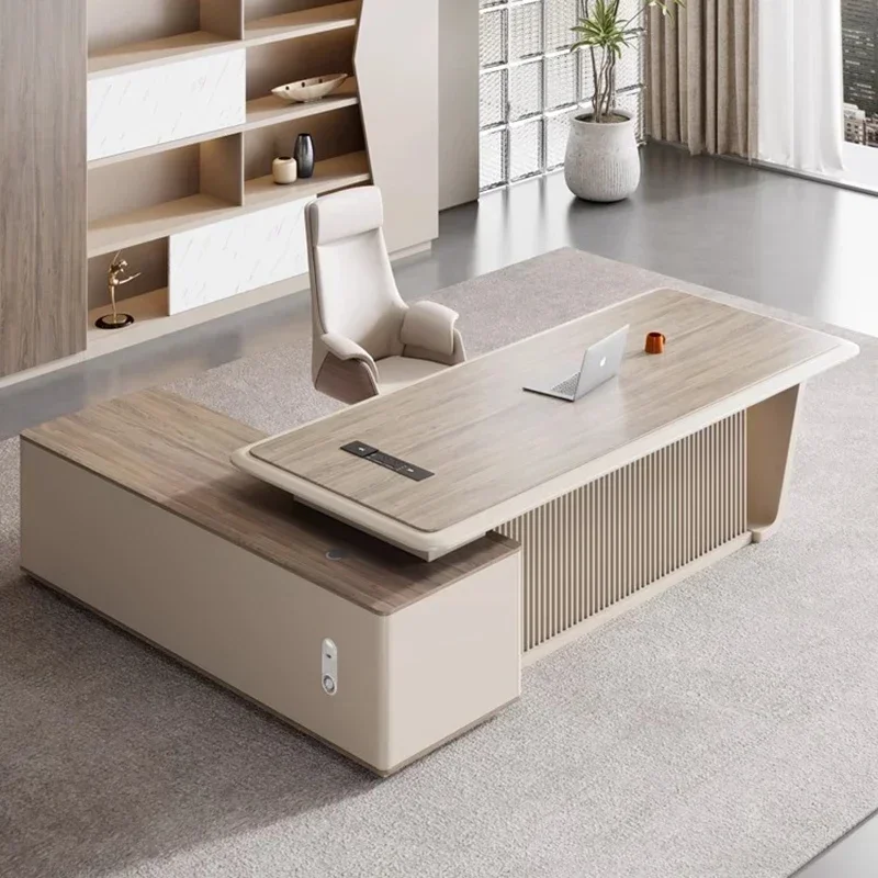 L-shape Conference Office Desk Work Elegant Gaming Storage Computer Desk Laptop Escritorio Para Compuradora Office Furniture