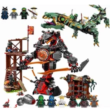 

ninjagoedly Dawn of Iron Doom 70626 Green Ninja Mech Dragon 70612 Nightcrawler 70641 Blocks Toys christmas gift