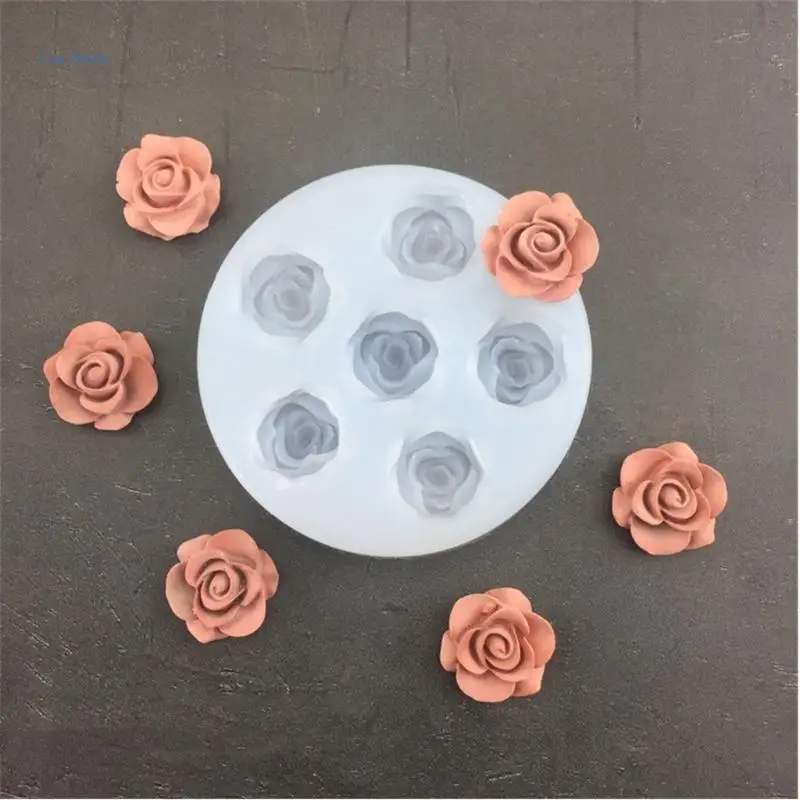 Silicone Fondant Molds Chocolate Mould Silicone Cake Moulds Rose Shaped Silicone Material Baking Gift for Baking Lover