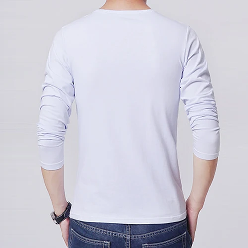 남성용 따뜻한 티셔츠, 크루넥 보온 속옷, 모크넥 기본 블라우스, 긴팔 풀오버 상의, 겨울 패션 3