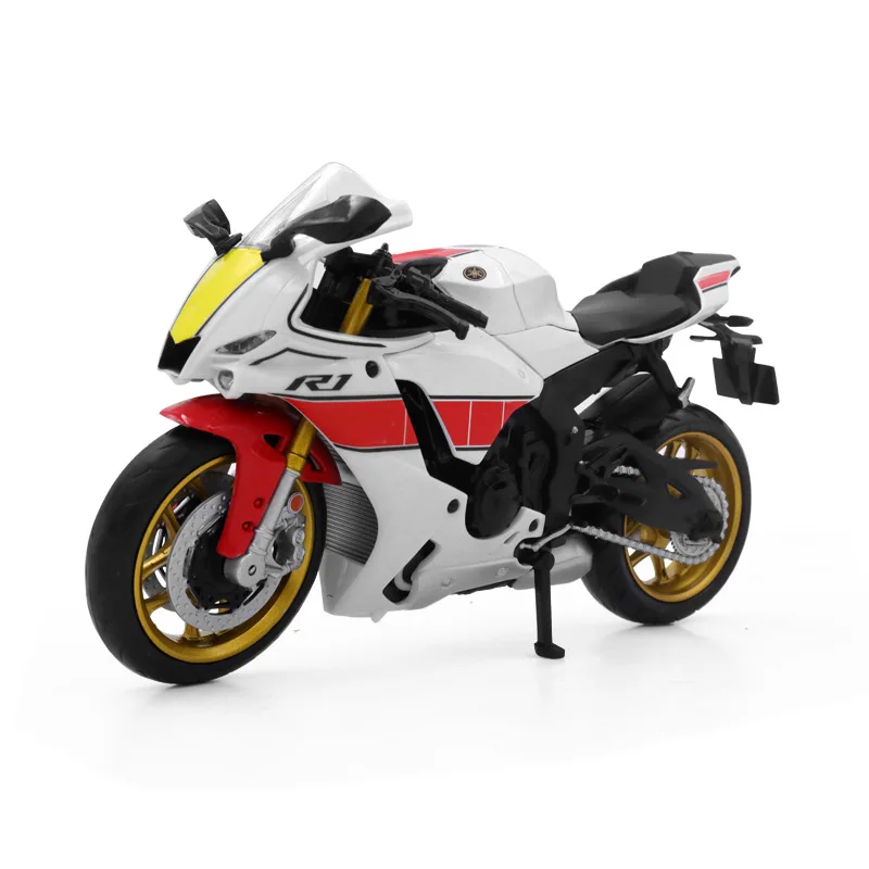 Motorbike 1:12 Scale Motor Japan Yamahas YZF-R1M Metal Model Diecast Simulation Motorcycle Vehicle Alloy Toy Collection For Gift 1 12 scale vehicle metal model italy brand motor aprilias rsv4 diecast motorcycle alloy toys collection for kids gifts