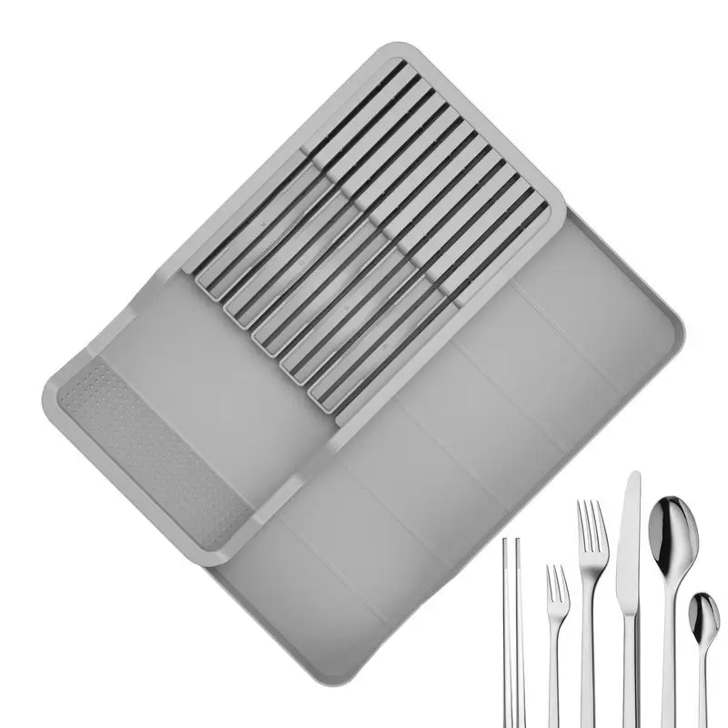 

Cutlery Storage Organizer Knives Drawer Organizer Fork Spoon Separation Finishing Storage Box Knives Storage Rack Kitchen Gadget