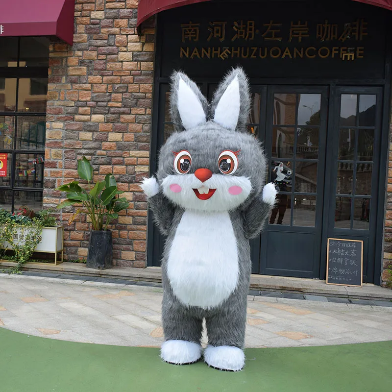 Costume Mascotte Coniglietto Per Adulto – Halloween Festa Compleanno – Taglia Unica